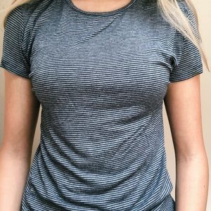 Zara navy striped tee